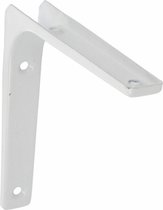 AMIG Plankdrager/planksteun van metaal - gelakt wit - H125 x B125 mm - boekenplank steunen