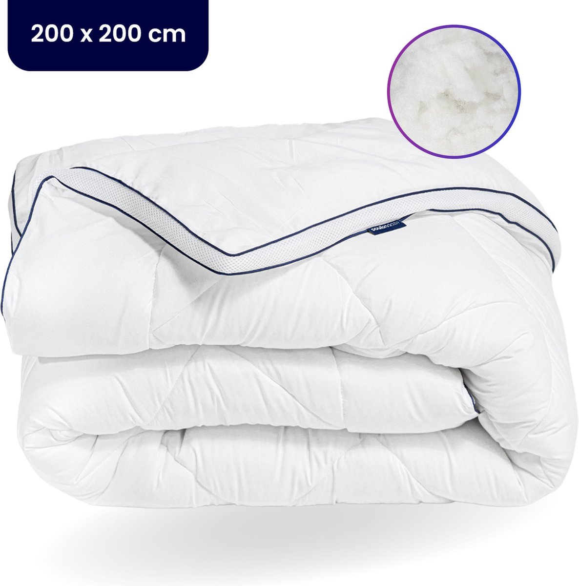 Soulsnooze® - Luxe Ultra Soft Dekbed 200 x 200 – All Year - Hotel Kwaliteit - 3D Airmesh - Ademend -Tweepersoons Enkel Dekbed - Dekbedden - Anti Allergie - Geschikt voor het hele jaar