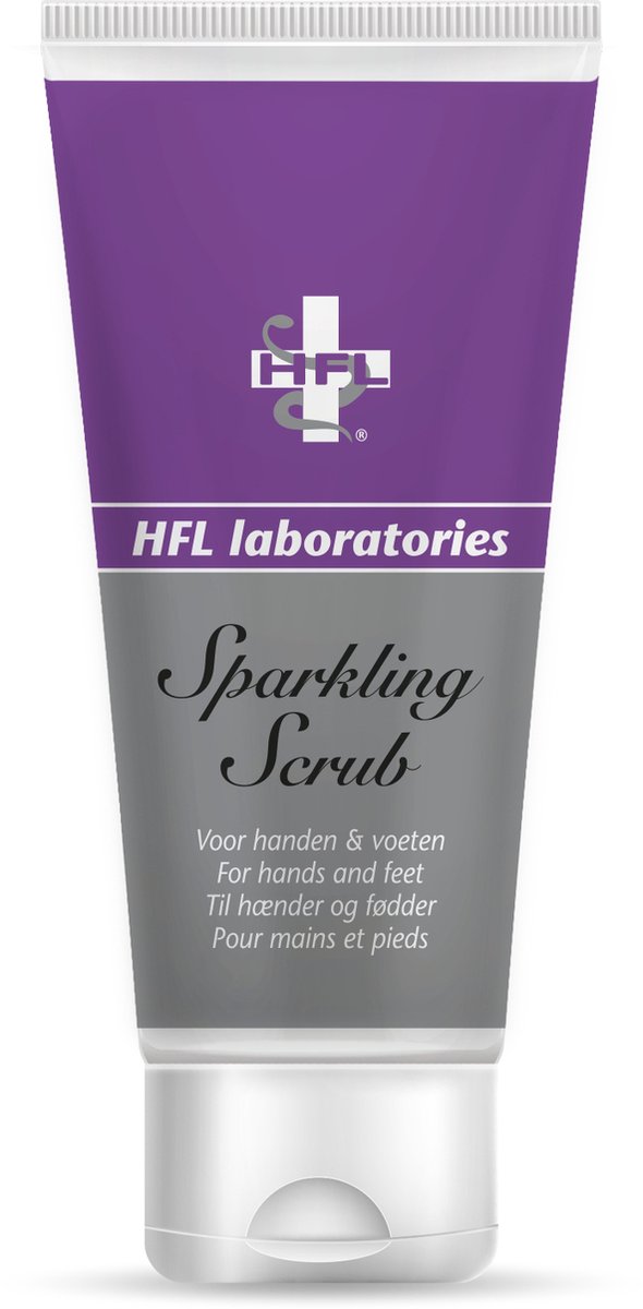 HFL Laboratories - Sparkling Scrub - 100ml - Voor Handen & Voeten - Op Basis van Aardbeienpitjes
