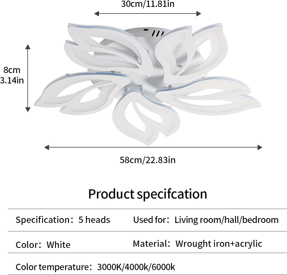 DELIPOP Plafonnier LED 50W - Design carré moderne - Lumière blanche DELIPOP Plafonnier LED 50W - Design carré moderne - Lumière blanche