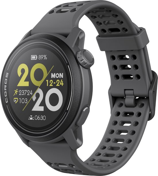 Coros PACE 3 Zwart Silicone Multisport horloge 42mm