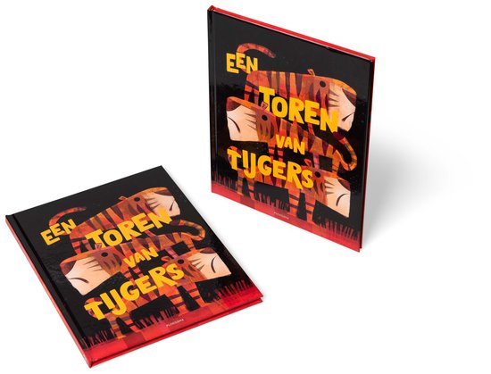 Een Toren Van Tijgers kinderboek met gestreepte tijgers op de kaft.