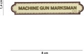 101 Inc Embleem 3D Pvc Machine Gun Marksman Tab Beige  17078