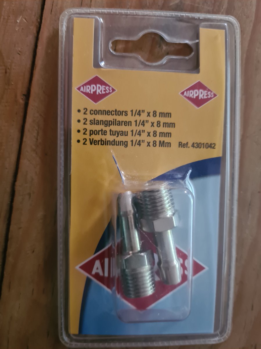 Airpress Slangpilaren Connectors 1/4''x8mm