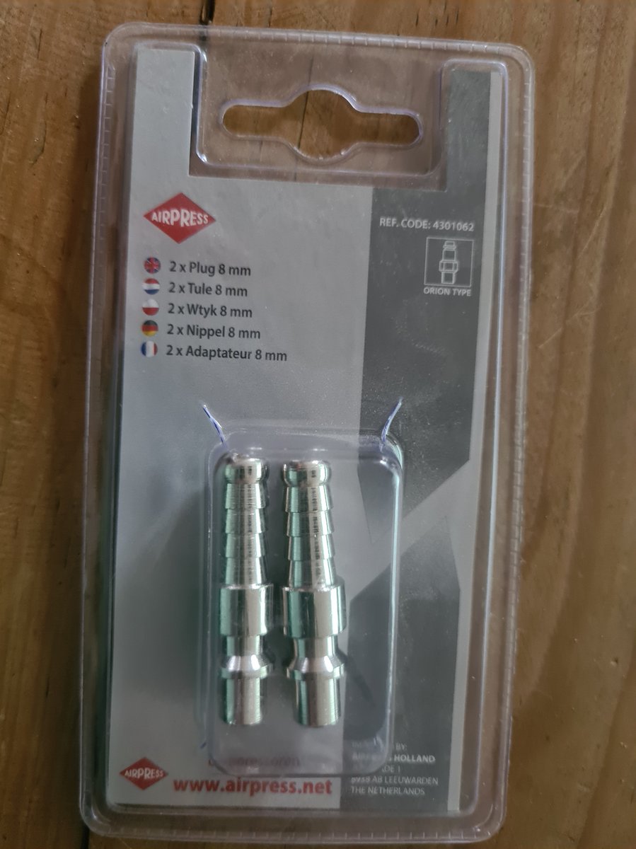 Airpress Koppeling Tule 8mm