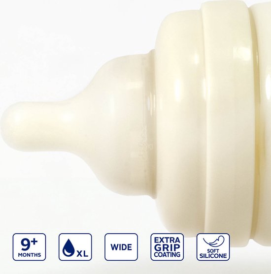 Difrax Flessenspeen Papspeen Wide/Breed - Maat XL - 1 stuk van Difrax — afbeelding 2