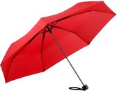 Bol.com Fare Mini 5012 kleine opvouwbare zakparaplu rood - Ø 90 cm - stormbestendig - windproof - sterke paraplu - regenscherm -... aanbieding