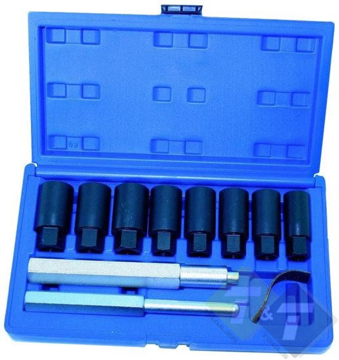 Demontageset velgensloten, Velgensloten demontageset, 10 delig