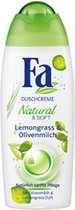Fa - Natural & Soft - Lemongrass & Olivemilk - Douchecrème - 250ml