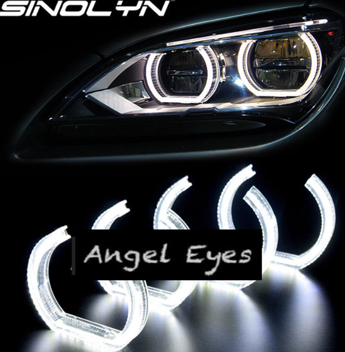 Angel Eyes LED Crystal voor BMW 3 Serie F30,F31,