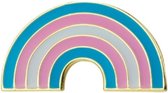Pride Transgender regenboog kledingspeld - Gay Pride - LGBTQ - Trans Pin Broche - Regenboog 1 stuks