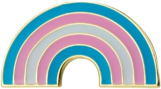 Pride Transgender regenboog kledingspeld - Gay Pride - LGBTQ - Trans Pin Broche - Regenboog 1 stuks