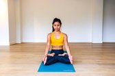 REVIVE eco / duurzame Yogamat "SUPREME" - exercise / fitness mat - kleur donkerblauw - 183 x 61 cm, 6 mm dikte, eco gecertificeerd PER