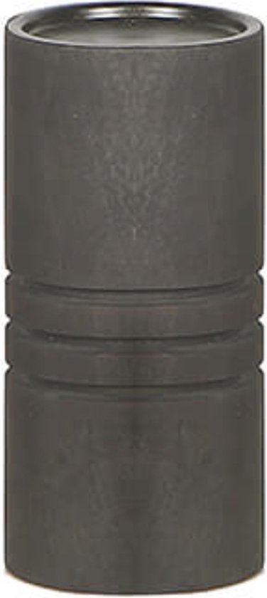 Kandelaars en kaarsenhouders - houten kaarshouder - zwart/grijs - sunburn - by Mooss - Hoog 20cm