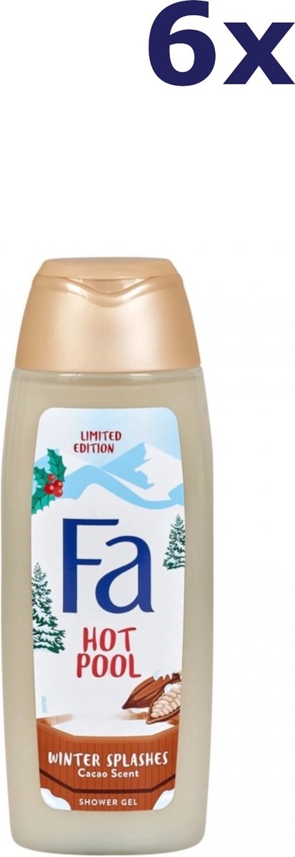 Goedkoopste 6x Fa Douchegel – Winter Splashes Hot Pool Cacao 250 ml