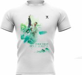 Trainingshirt JCalicu Taekwondo Find your balance wit-groen - Product Kleur: Wit Groen / Product Maat: XL