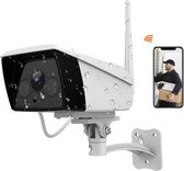 1080P wifi outdoor bewakingscamera met IP66 waterdichte IP66 outdoor bewakingscamera Videobewaking met bewegingsdetectie, 2-weg audio, 30 m nachtzicht, compatibel iOS / Android.