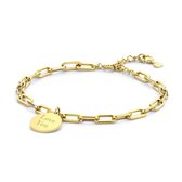 Bracelet Moments Spéciaux 8KM BC0072 Acier - LOVE YOU - 16,5 + 3 CM - Doré