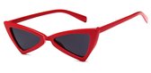 Cat Eye Zonnebril Triangle Rood