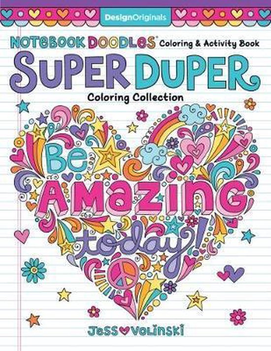 Notebook Doodles Super Duper Coloring & Activity Book, Jess Volinski