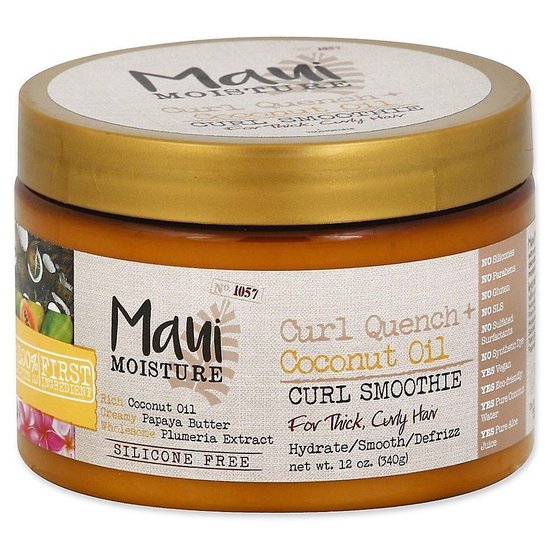 Maui Moisture Curl Quench + Coconut Oil Curl Smoothie bol