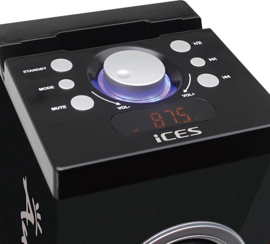 Ices IBT-6 Duitsland - Bluetooth Speaker - USB en SD - LCD Scherm van Ices — afbeelding 2