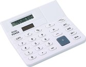 Bureau rekenmachine wit 12 cm - Kantoor calculator - Bureaurekenmachine