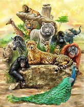 Diamond Painting Wilde Dieren - #2 - 55 x 70 cm - Maak de Mooiste Schilderijen Helemaal Zelf