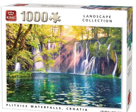 King Puzzel 1000 Stukjes Plitvice Watervallen - King - Legpuzzel (68 x 49  cm) | bol.com