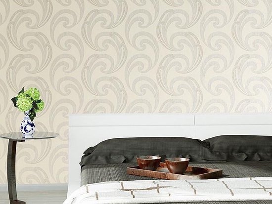 Overschilderbaar Reliëfbehang EDEM 80375BR60 Behang Textiel Look Vliesbehang Structuurbehang Xxl Behang Wit 6 Rollen 159 M2
