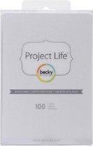 Project Life: Cartes 4X6 100 / paquet (380071)