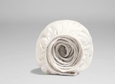 Yumeko hoeslaken katoen satijn warm white - 180x210 cm