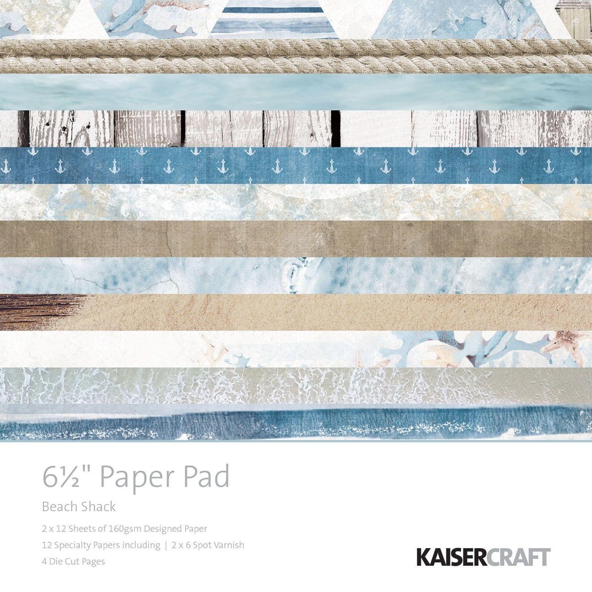 Kaisercraft: Beach Shack Paper Pad 6,5*6,5" (PP1037)