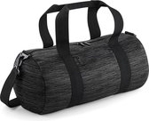 Duo knit barrel bag reistas / sporttas, Kleur Grey/ Black