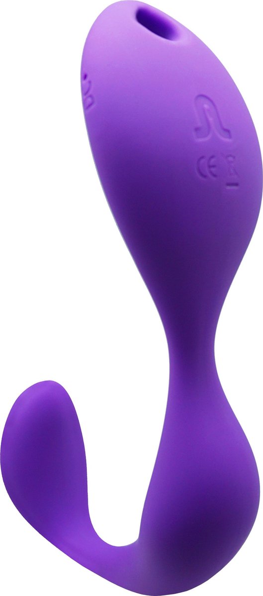 Goedkoopste Adrien Lastic – Mr Hook Clitoris en G-spot Vibrator met Afstandsbediening Vrouwelijk Ontwerp – 13.5 cm – Paars