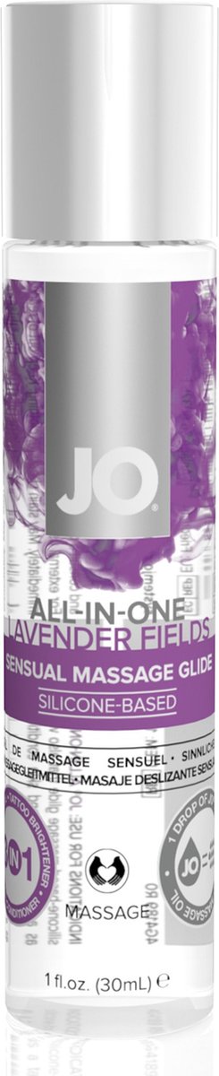 Goedkoopste System JO - All-in-One Sensual Massage Glide Lavendel 30 ml
