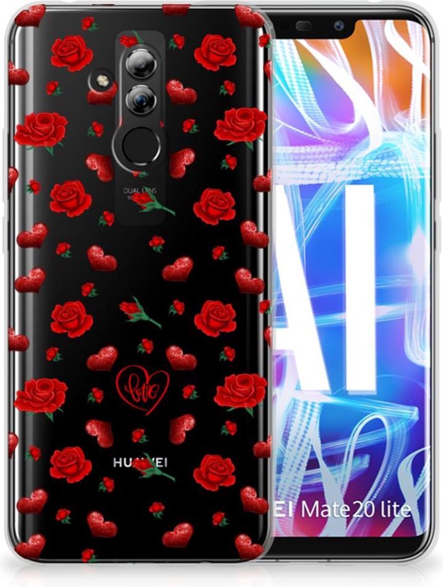 Huawei P40 Lite Hoesje Blossom Red
