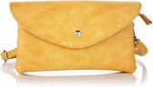 Crossbody Clutch Kunstleer - Geel