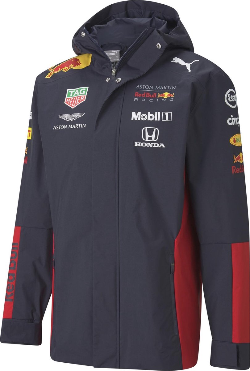 PUMA Red Bull Racing Team Rain Jacket Heren Sportjas - NIGHT SKY - Maat S - PUMA