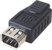 Adaptateur Transmedia FireWire 400 avec connecteurs 4 broches (V) - 6 broches (V) / noir