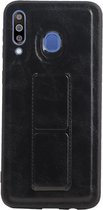 Grip Stand Hardcase Backcover voor Samsung Galaxy M30 Zwart