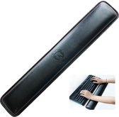 HN© Leren Polssteun voor Toetsenbord | Traagschuim met antislip | Lederen palm ondersteuning pols kussen | Voor laptops notebooks Mac Book PC computer × 2,5 cm | Ergonomische ondersteuning bu