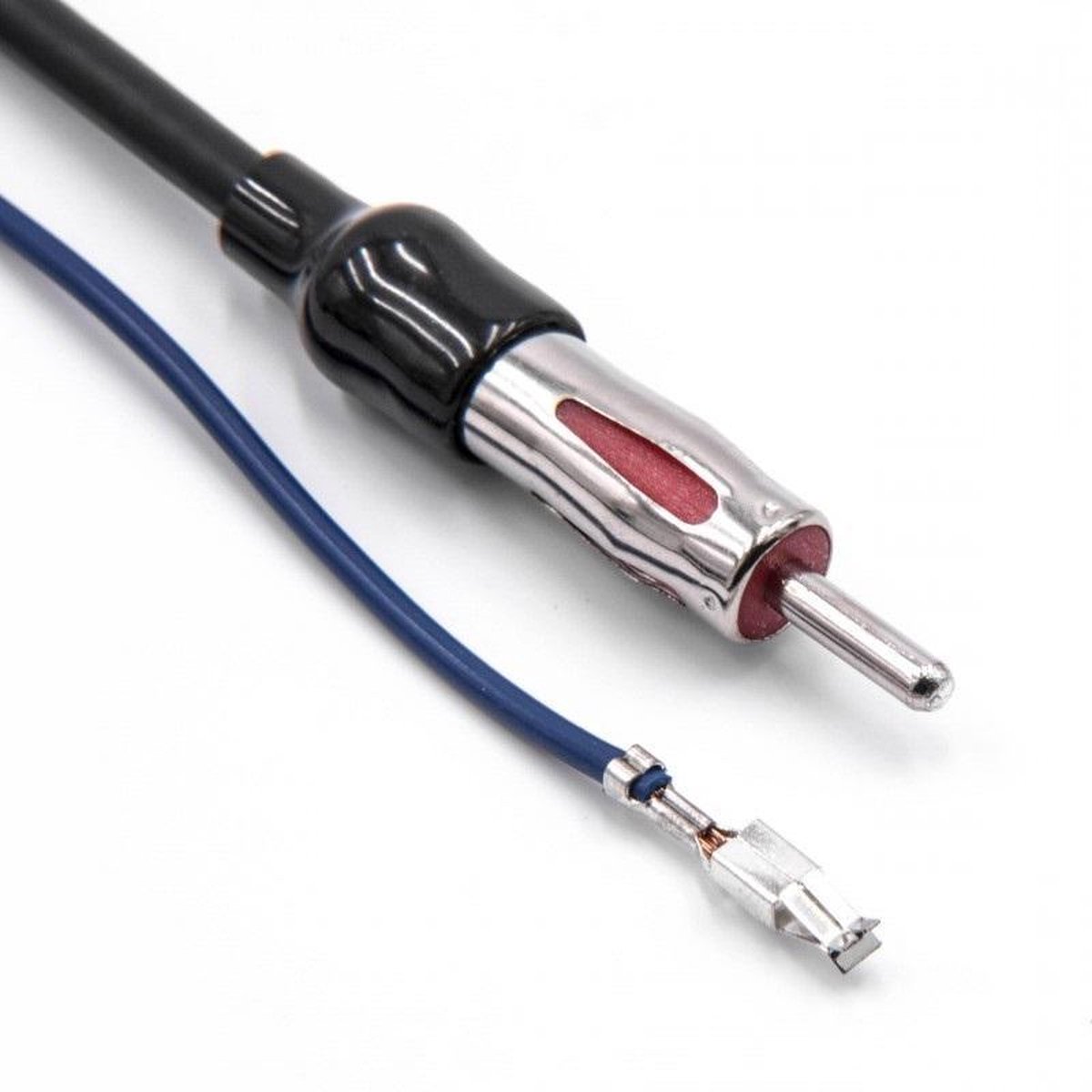 2x Fakra Z (m) DIN (m) auto antenne adapter met fantoomvoeding