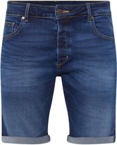 WE Fashion Heren regular fit denimshort - Maat W31