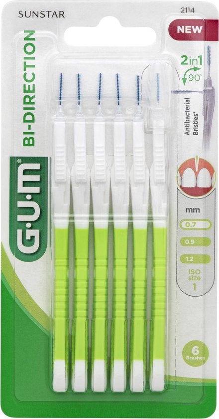 GUM® BI-DIRECTION | 0.7 | 6 stuks