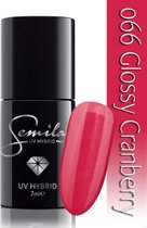 066 UV Hybrid Semilac Glossy Cranberry 7 ml.