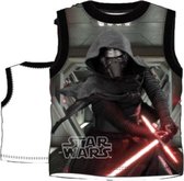 Star Wars - Singlet - Kylo Ren - Model "Kylo Ren Combat Ready!" - Zwart / Grijs / Wit - 128 cm - 8 jaar