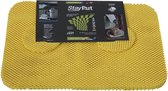 Isagi StayPut 6 stuks gele anti-slip Placemats en Onderzetters