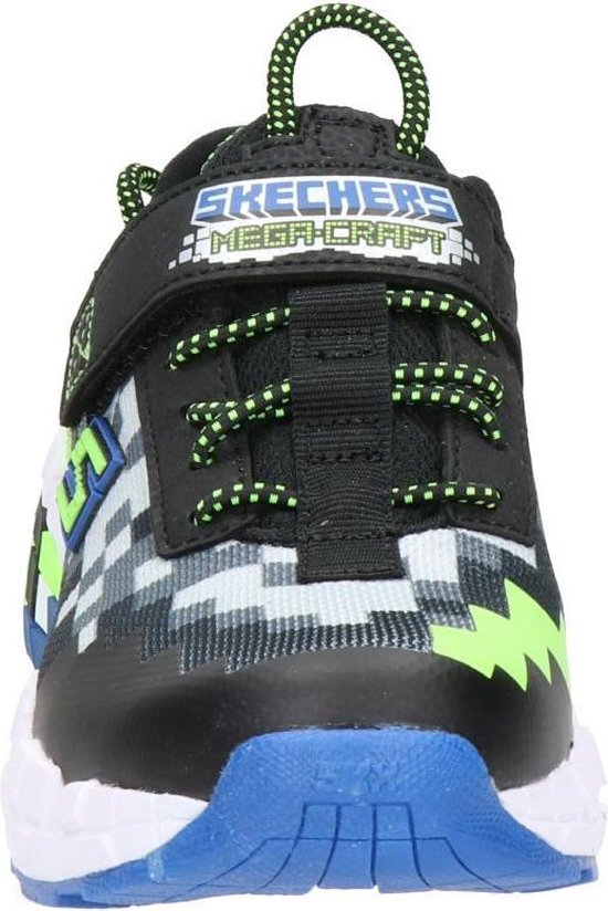Skechers Mega-Craft Jongens Sneakers - Black/Blue/Lime - Maat 31