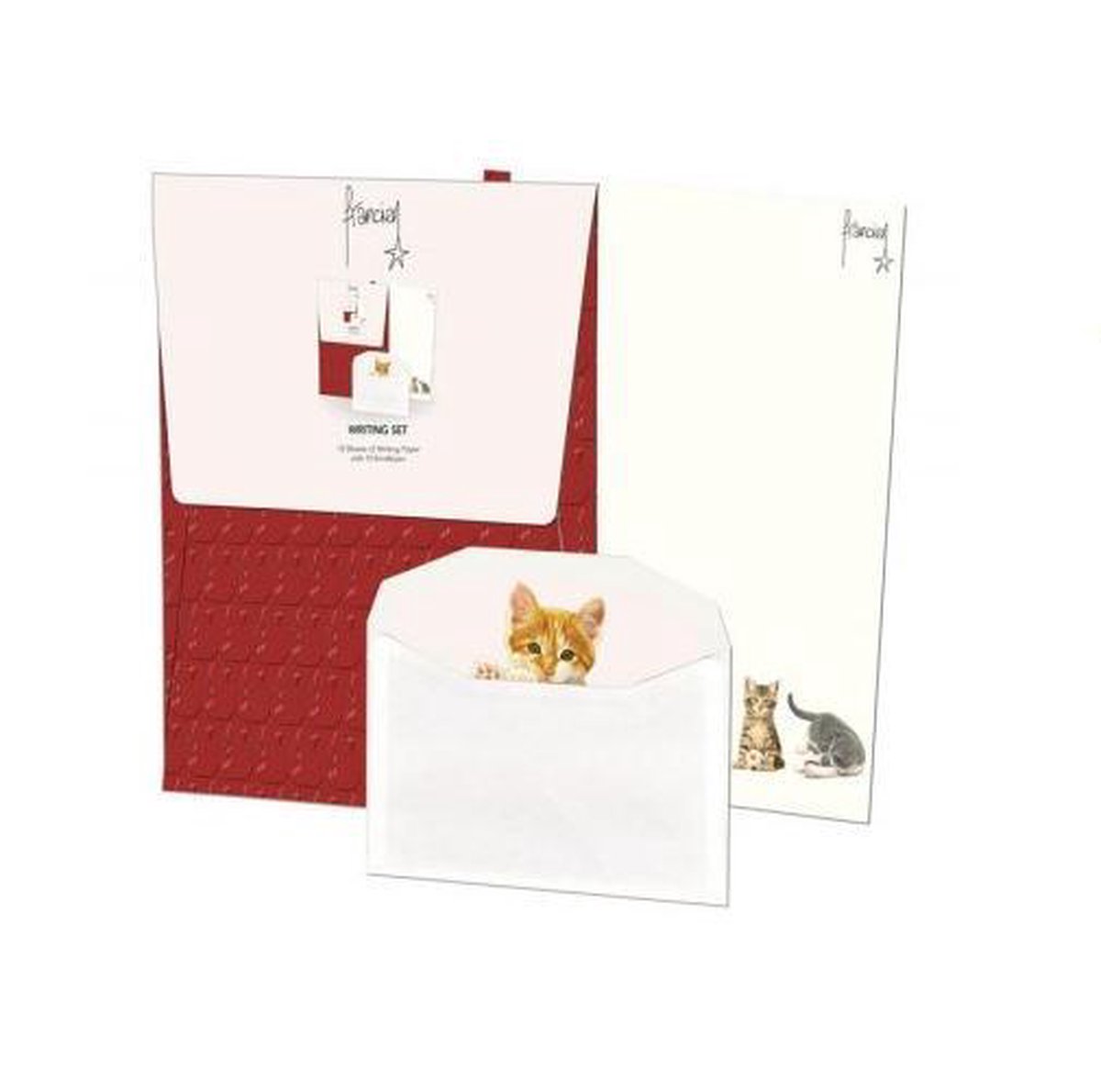 Briefpapier met omslag, 40 stuks, briefpapierset met 10 enveloppen en Briefpapier met omslag, 40 stuks, briefpapierset met 10 enveloppen en